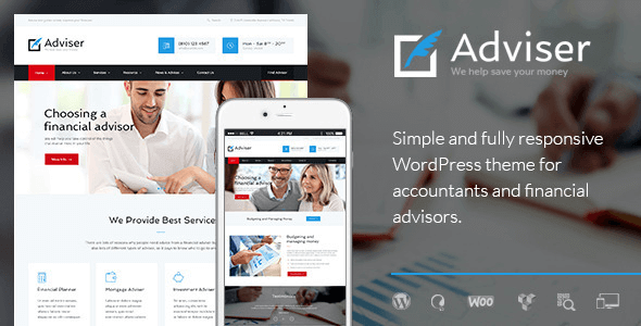 Adviser 2.9.1 – Finance & Accounting WordPress Theme