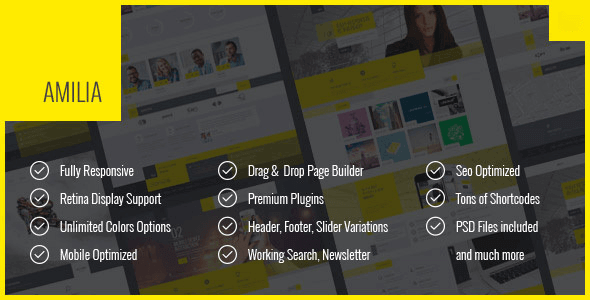 Amilia 1.3.6 – Multipurpose One & Multi Page WP Theme