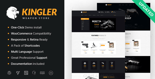 Kingler 1.7 – Weapon Store & Gun Training Theme