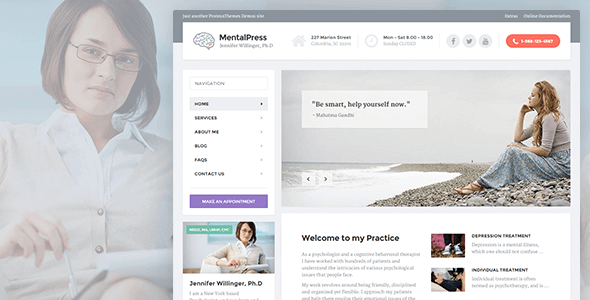 MentalPress 1.11.4 – WP Theme for your Medical or Psychology Website NULLED