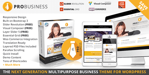 PRO Business 2.6.1 – Responsive Multi-Purpose Theme