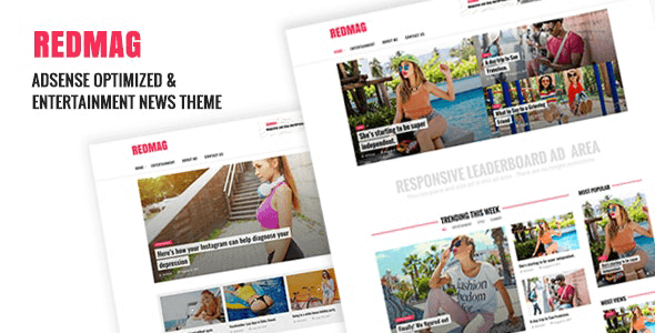 RedMag 2.0.0 – AdSense Optimized & Entertainment News Theme