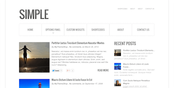 Simple 1.2.1 – Fluid Layout, HTML5, CSS3, Responsive WordPress Theme