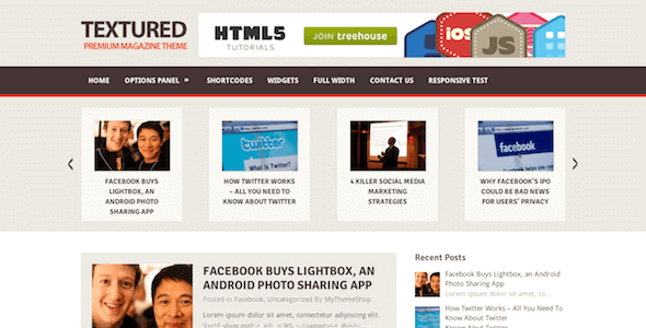 Textured 1.1.1 – Multipurpose WordPress Blog Theme