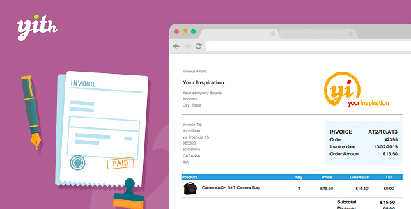 YITH WooCommerce PDF Invoice and Shipping List Premium 2.0.10