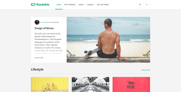 Readable 2.3.2 NULLED –  WordPress Theme for Bloggers, Journalists, Magazines and News Agencies