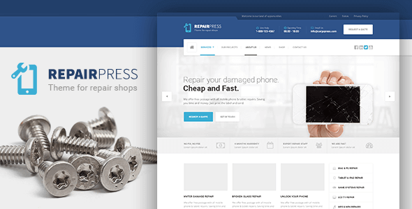 RepairPress 1.5.3 – GSM Phone Repair Shop WP NULLED