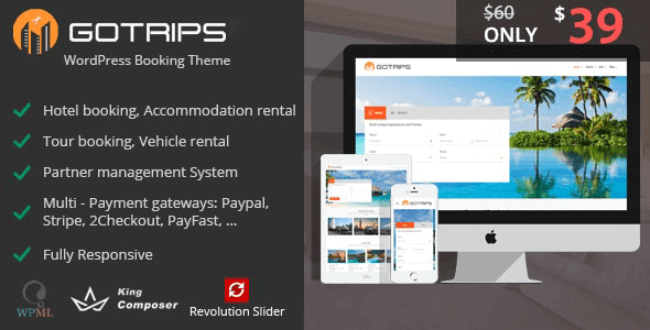 Gotrips 1.5.7 – WordPress Travel Booking Theme