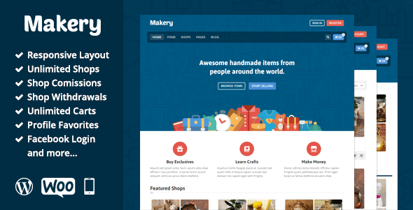 Makery 1.24 – Marketplace WordPress Theme