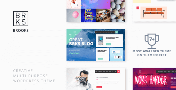 Brooks WP 1.1.4 – Creative Multi-Purpose WordPress Theme