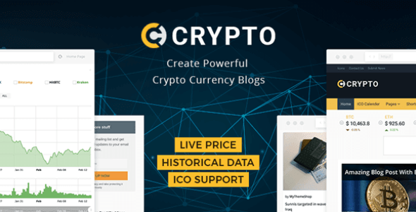 Crypto 1.1.12 – A Bitcoin & Cryptocurrency WordPress Theme