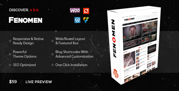 Fenomen 2.4 – Legendary Blog & Magazine WordPress Theme