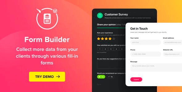 Form Builder 1.5.1 – WordPress Form plugin