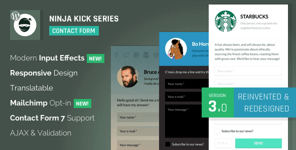 Ninja Kick Contact Form 3.5.8 – WordPress Contact Form Plugin