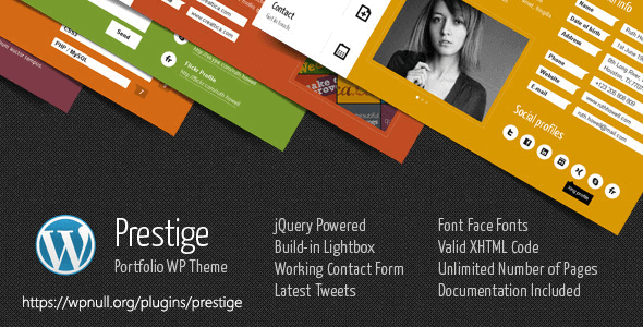 Prestige 6.0 – Portfolio WordPress Theme