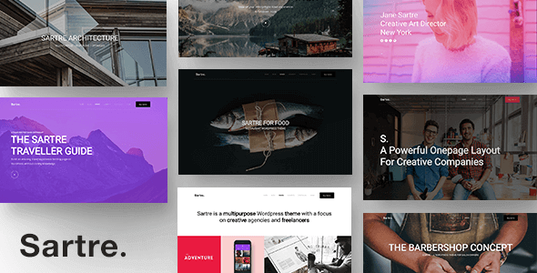 Sartre 1.1.32 – Responsive Multipurpose WordPress Theme for Creatives