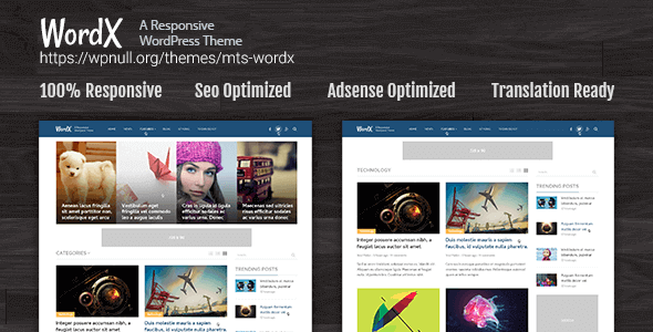 WordX 1.3.8 – WordPress Theme For Blogs and Online Magazines