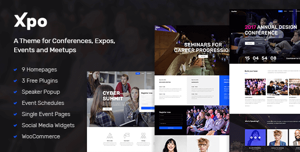 Xpo 1.0 – A Theme for Conferences Expos Events and Meetups