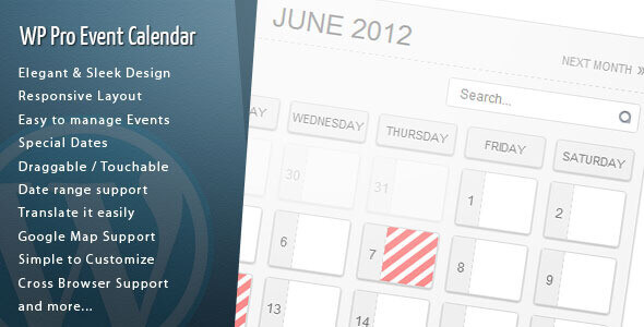 WordPress Pro Event Calendar 3.2.6