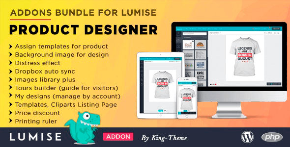 Addons Bundle for Lumise Product Designer 25 Aug, 2020