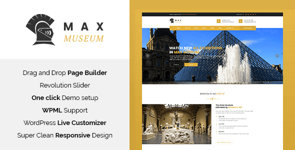 Max Museum 1.1 – History & Archeology WordPress Theme