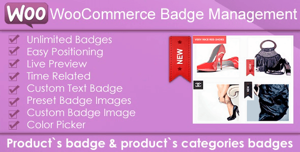 WooCommerce Products Badge Management 4.1