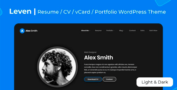 Leven 1.6.1 – CV Resume Theme