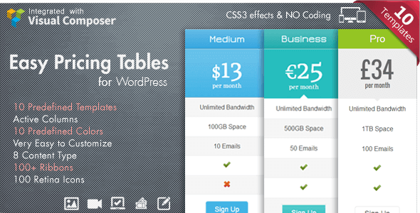 Easy Pricing Tables 2.3.1