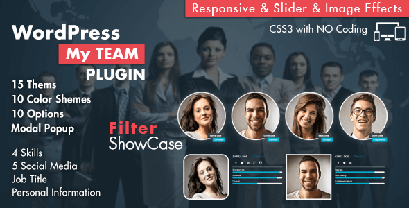 My Team Showcase WordPress Plugin 3.0