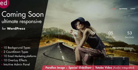 Coming Soon 3.7.3 – CountDown Responsive WordPress Plugin