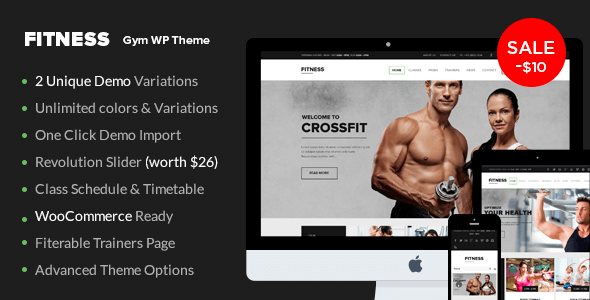 Fitness 1.6.6 – Gym WordPress Theme