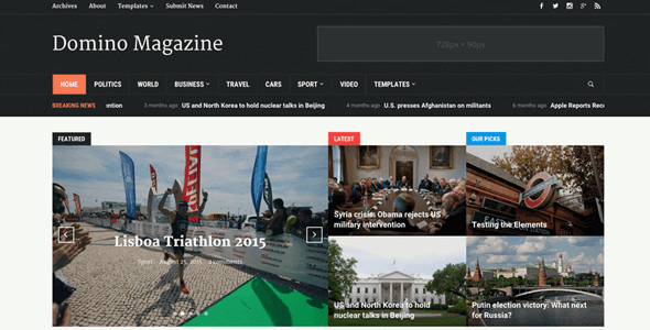 WPZOOM Domino Magazine 2.0.20