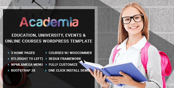 Academia 3.7 – Education Center WordPress Theme