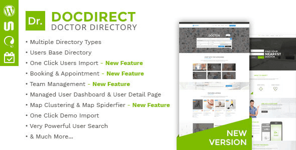 DocDirect 8.1.1 – Responsive Directory WordPress Theme for Doctors and Healthcare Profession