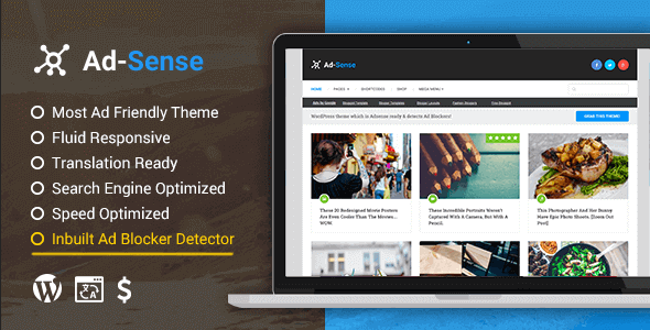 Ad-Sense 1.4.4 – Premium WordPress Blog Theme