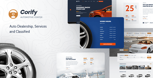 Corify 1.0.10 – WordPress Car Listings & Dealership Theme