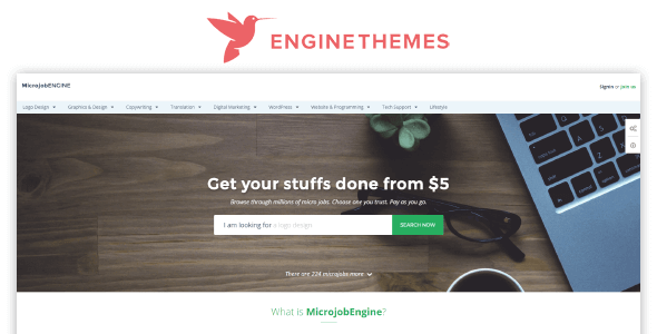 EngineThemes MicrojobEngine 1.3.9.10 Plus Package