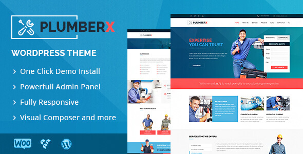 Plumberx 10.1 – Plumbing and Construction WP Theme