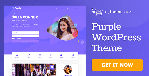 Purple 1.1.1 – Beautiful Feminine WordPress Themes To Pimp Your Blog