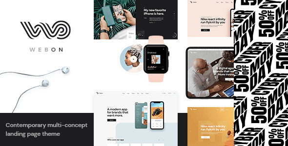 WebOn 1.3 NULLED – Landing Page WordPress Theme