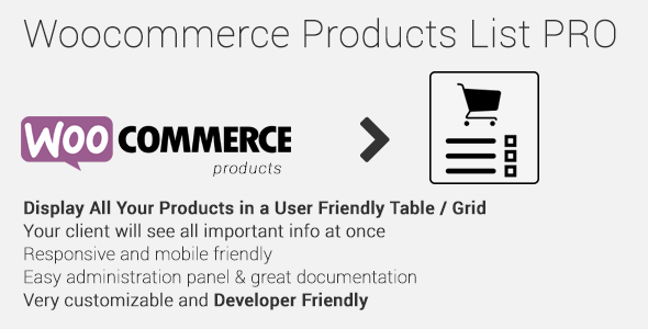 WooCommerce Products List Pro 1.1.24