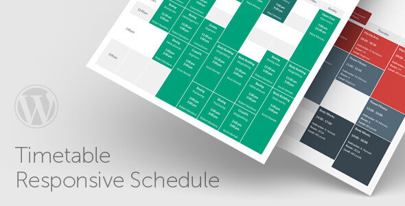 Timetable Responsive Schedule For WordPress 7.0