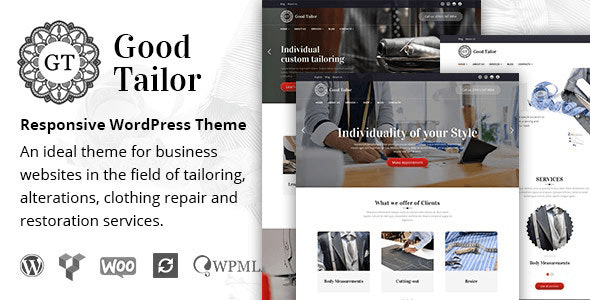 Good Tailor 1.5.10 – Fashion & Tailoring Services WordPress Theme