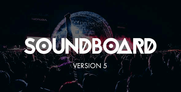 Soundboard 5.08 – a Premium Responsive Music WordPress Theme