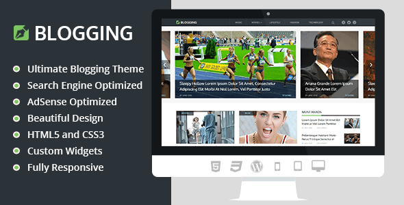 Blogging 3.1.10 – Beautiful & Responsive Blogging WordPress Theme