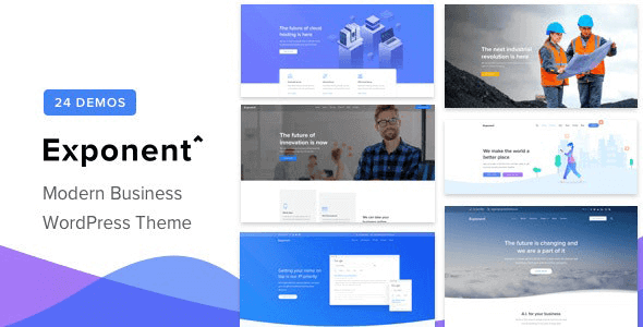 Exponent 1.2.9.5 NULLED – Modern Multi-Purpose Business WordPress theme