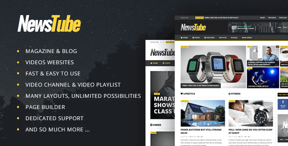 NewsTube 1.5.3.4 – Magazine Blog & Video