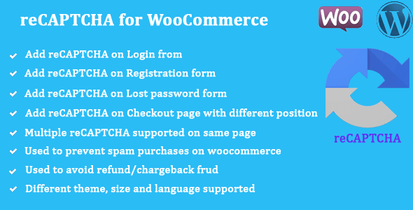 reCAPTCHA for WooCommerce 1.1.2