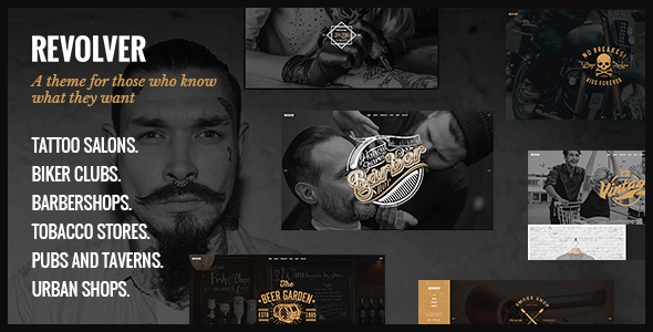 Revolver 1.8 – Tattoo Studio and Barbershop Theme