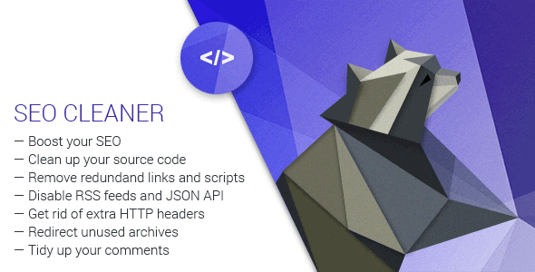 SEO Cleaner 1.4.4 – WordPress Plugin for Site Clean Up